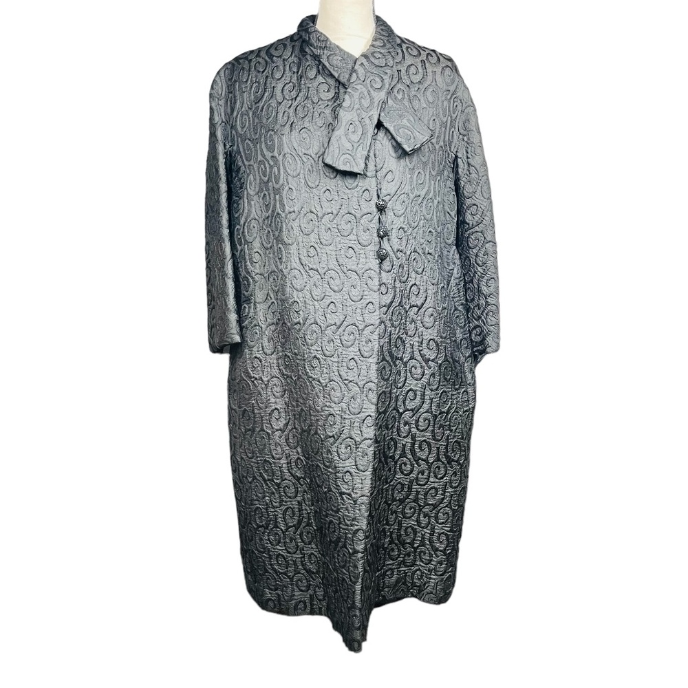 Embroided vintage dress coat - Picture 1 of 4
